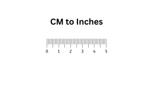 How To Convert 22 cm to Inches?